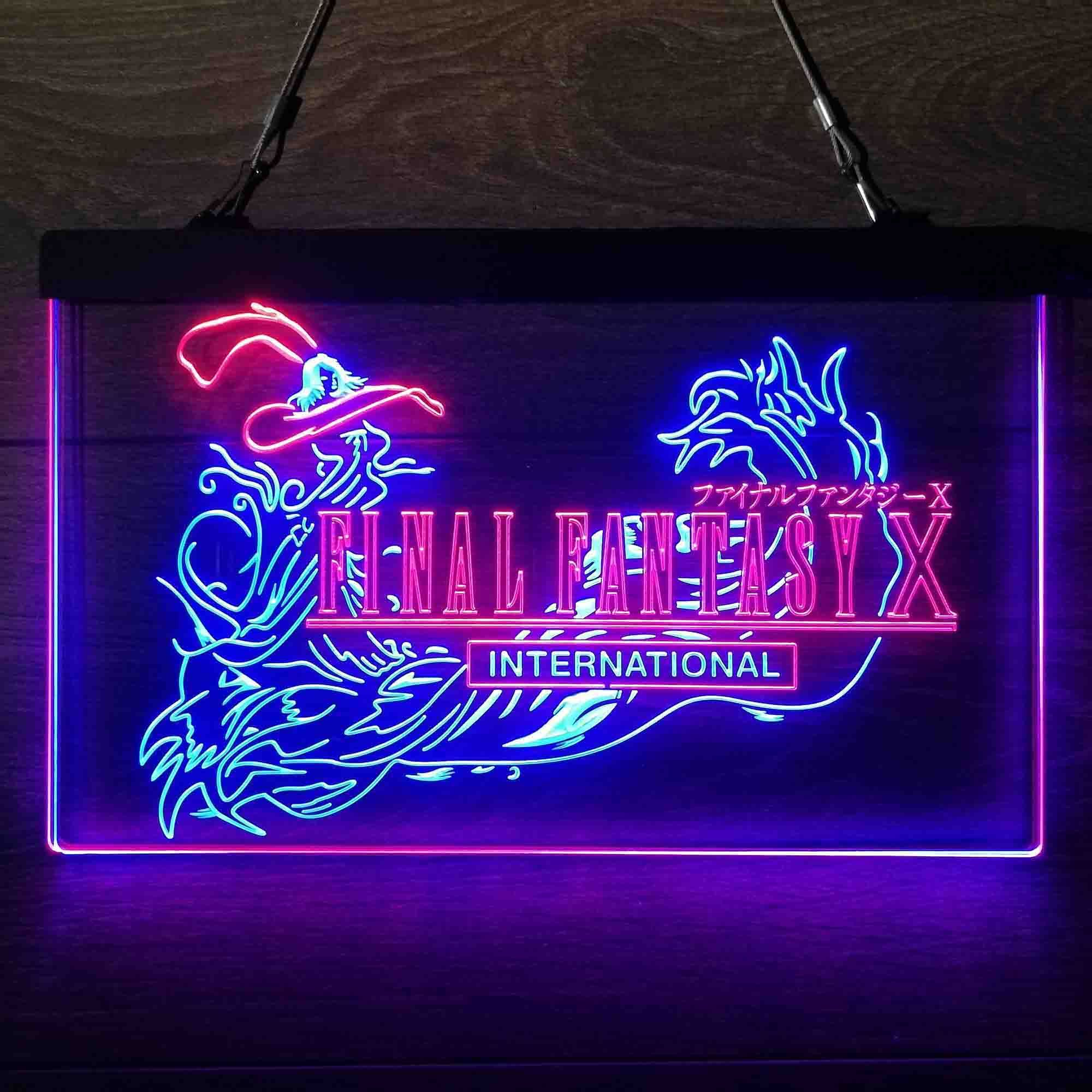 Final Fantasy X Dual LED Neon Light Sign